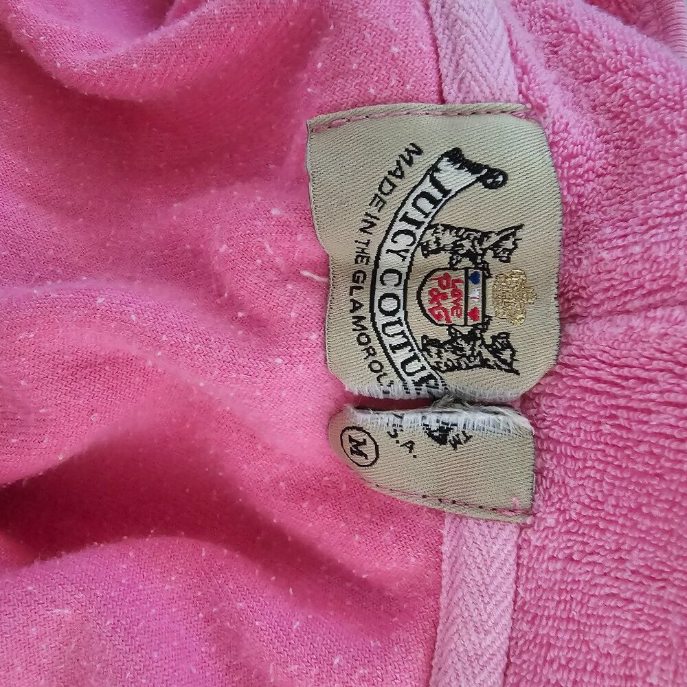 Pink terrycloth Juicy Y2K sweatshirt and pants
